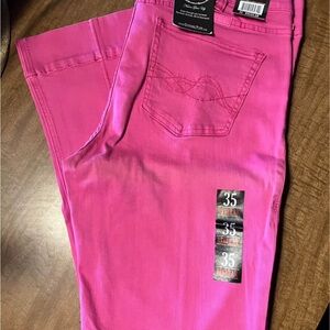 Cowgirl Tuff Bright Pink Boot Cut Jeans